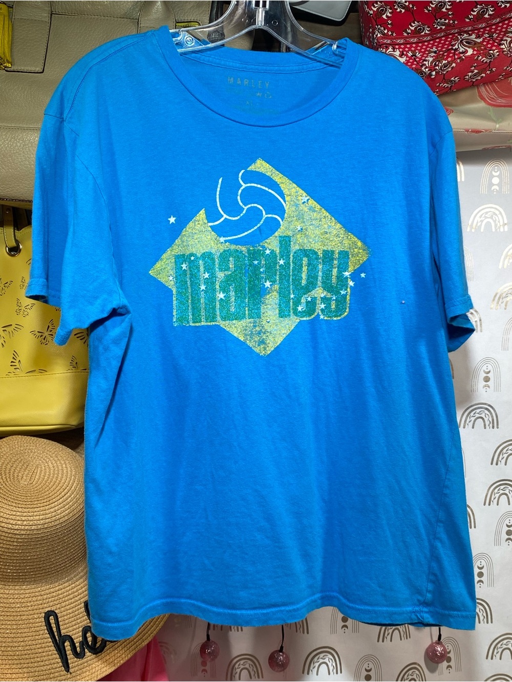 Graphic Short Sleeve Tee in Bright Blue